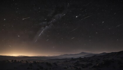 Wall Mural - vast, inky black sky ablaze with countless shimmering stars , night sky, cosmic, universe exploratio