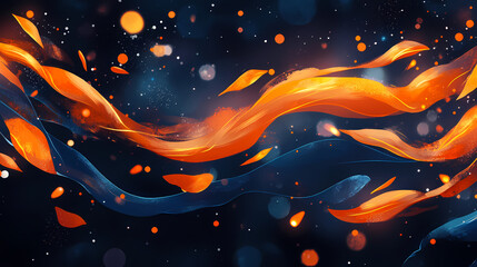 Wall Mural - abstract flowing lines