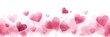 © smalltinykid - Soft pink watercolor hearts floating gently against a white background, evoking feelings of love and romance