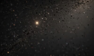 Wall Mural - intensely bright stars glimmering against a deep, velvet black , dark, cosmic