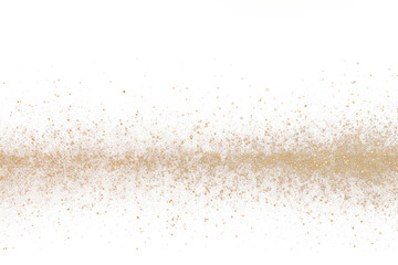 Wall Mural - png gold background border sparkle glitter effect.