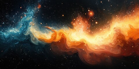 sci-fi abstract vector illustration