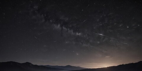 Wall Mural - Vast, dark night sky ablaze with countless twinkling stars ,  cosmos,  heavenly bodies,  dark