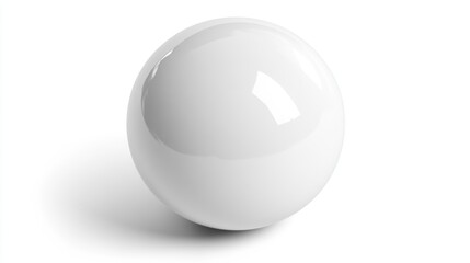 Poster - Blank, white sphere