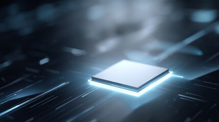 Leinwandbilder - Capturing the intricate design of a neural network circuit within a modern microchip that symbolizes advanced AI technology, showcasing innovation and precision