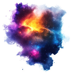 Wall Mural - png a vibrant nebula with cosmic color space astronomical interstellar.