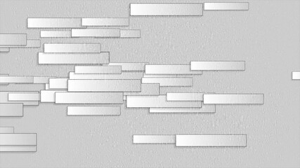 Leinwandbilder - White grey grunge grainy geometric tech abstract background. Seamless looping minimal motion design. Video animation Ultra HD 4K 3840x2160