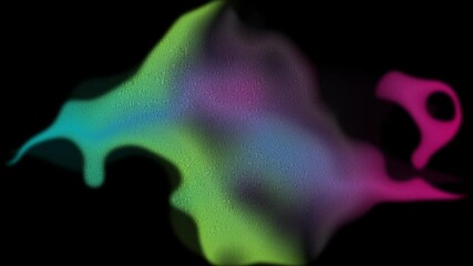 Leinwandbilder - Abstract bright glossy liquid gradient geometric shape with grainy noise abstract background. Concept hi-tech grunge motion design. Video animation Ultra HD 4K 3840x2160