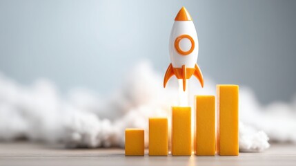 Wall Mural - conceptual illustration representing accelerating adoption icon to enhance usage rate and drive enga