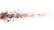 © Abdul - Abstract explosion of brown and dark color fragments on a white background