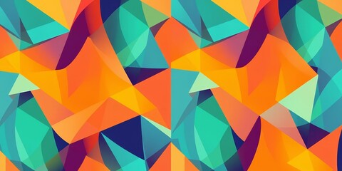 Wall Mural - abstract geometric shapes, dynamic seamless texture, modern background, light, composition