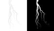 © Ольга Боярина - Realistic Lightning Vector  — Electric Thunderbolts, Storm Flashes, and Glowing Energy Effects for Weather, Power, and Night Sky Illustration
