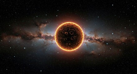 Wall Mural - hip 79098 b: massive planetary object orbiting far from host