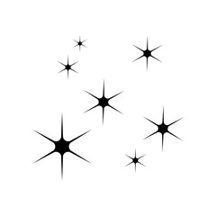 Wall Mural - sparkle vector icon. shine symbol illustration. star sign or logo.