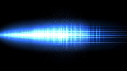Wall Mural - blue digital light streak, dark background, particle dispersion, website banner