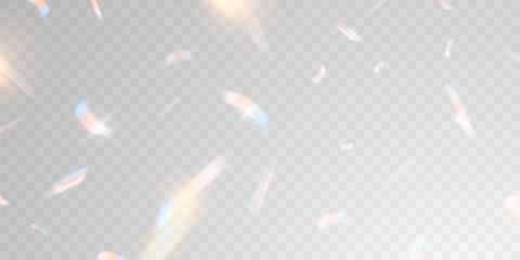 Wall Mural - light effect and zigzag ribbon falling from above on a beam of light, tinsel vector