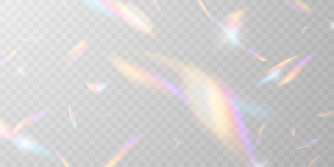Wall Mural - light effect and zigzag ribbon falling from above on a beam of light, tinsel vector
