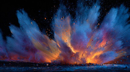 Wall Mural - Colourful grind burst