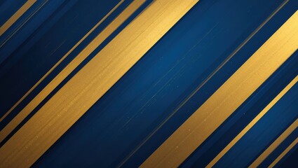 Canvas Print - abstract diagonal lines in gold and blue creating a luxurious modern background texture
