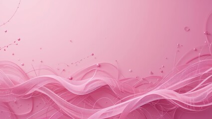 Wall Mural - abstract digital wave design with soft pink tones and smooth flowing lines in modern aesthetic
