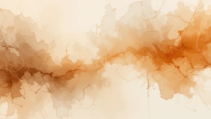Wall Mural - Abstract Warm Tones Fluid Texture With Soft Gradients in Shades of Orange and Brown