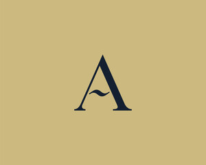 Wall Mural - letter a logo icon design. classic style luxury monogram.