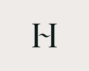 Wall Mural - letter h logo icon design. classic style luxury monogram.