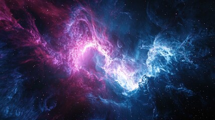 Wall Mural - colorful nebula in deep space with bright stars and cosmic beauty