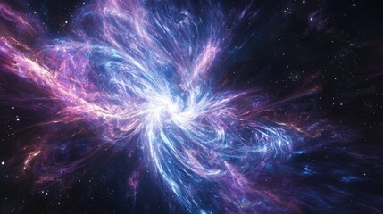 Wall Mural - colorful cosmic swirl of stars and dust in deep space