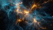 © Kan - Stunning Abstract Cosmic Nebula with Blue and Orange Accents