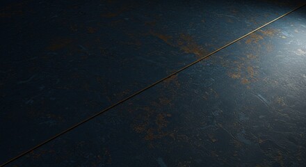 Aufkleber - The image is of a dark blue floor with a shiny, metallic look