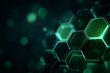 © Danila - A vibrant field of interconnected hexagons radiating emerald green hues, symbolizing the fusion of networking and cutting-edge technology