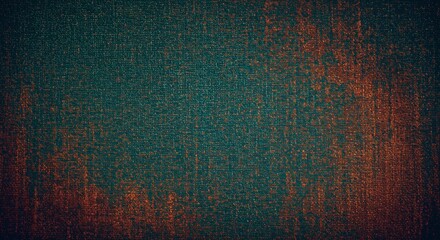 Poster - A blue and orange background with a lot of dots