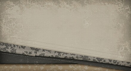 Poster - A photo of a piece of fabric with a white background