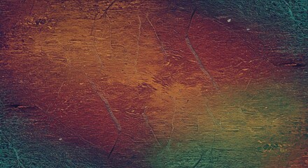 Poster - A colorful abstract painting with a lot of texture