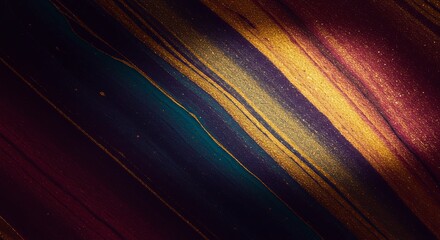 Poster - A gold and purple stripe pattern with a lot of glitter