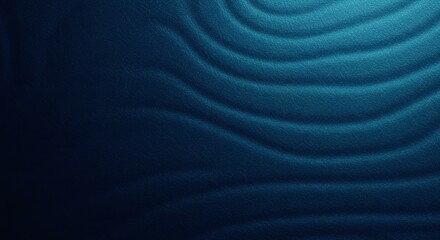 Poster - A blue background with a wave pattern