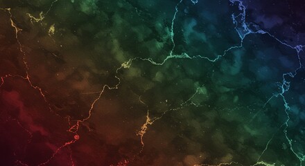 Poster - A colorful background with a black and white line
