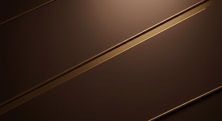 Poster - A brown background with gold stripes