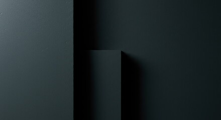 Poster - A black background with a black box in the middle