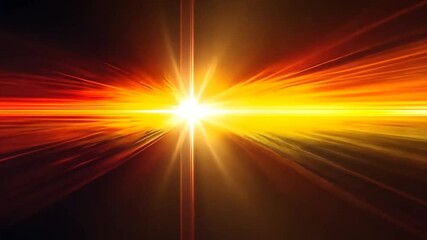 Wall Mural - bright starburst horizon digital art background