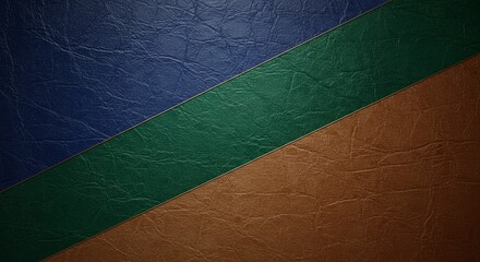 Aufkleber - A blue, green, and brown striped background