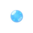 © El Zahra  - simple small blue glossy speech bubble, high quality png isolated on transparent background