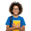 © graphic designer99 - Student with books smiling isolated on transparent background