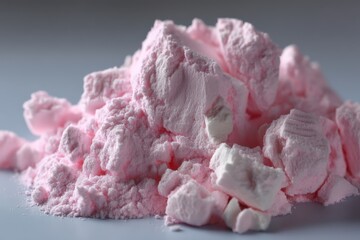 Aufkleber - Colorful pink powder displayed on a surface, showcasing texture and color variation in a creative composition