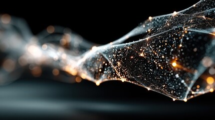 Leinwandbilder - abstract technology particles lines mesh background,stock photo