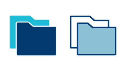 Poster - folder icon vector isolated on white background. folder and documents icon. icon archive