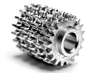 Aufkleber - High-quality metal gear component designed for mechanical applications in engineering and manufacturing settings