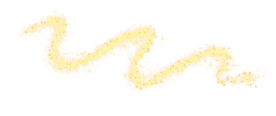 Wall Mural - Glittering dust on a transparent background. Golden sparkling lights. Christmas Holiday glow particle. Magic star effect. Shine background. Festive party design. PNG image	
