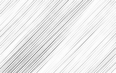 Leinwandbilder - Diagonal, oblique, slanting dots lines, stripes geometric vector pattern. Abstract grunge halftone texture and background. Vector illustration.	